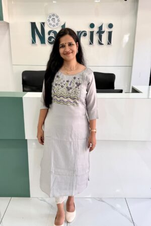 Soft silk designer kurti