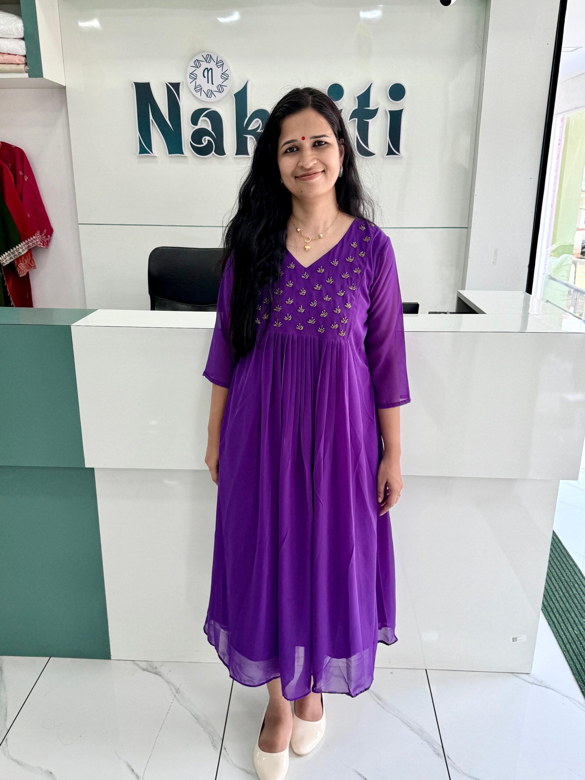 Georgette designer kurti