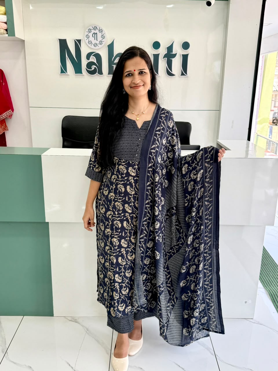 Printed soft cotton salwar set