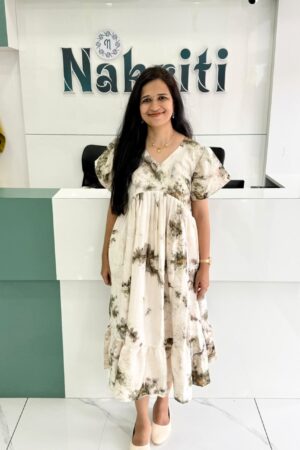 Printed georgette frock