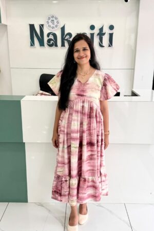 Printed georgette frock