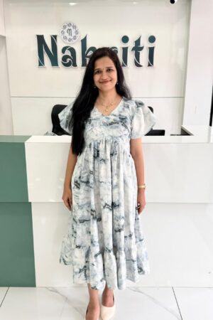 Printed georgette frock