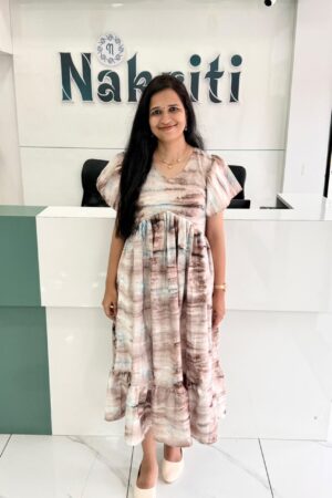 Printed georgette frock