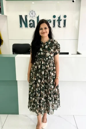 Floral printed georgette frock