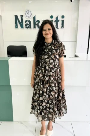 Floral printed georgette frock