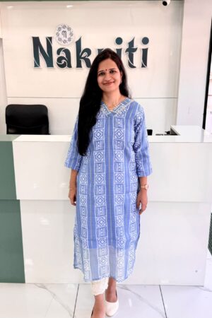 Casual georgette kurti with lining