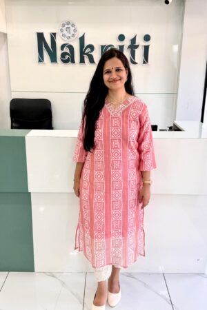 Casual georgette kurti with lining
