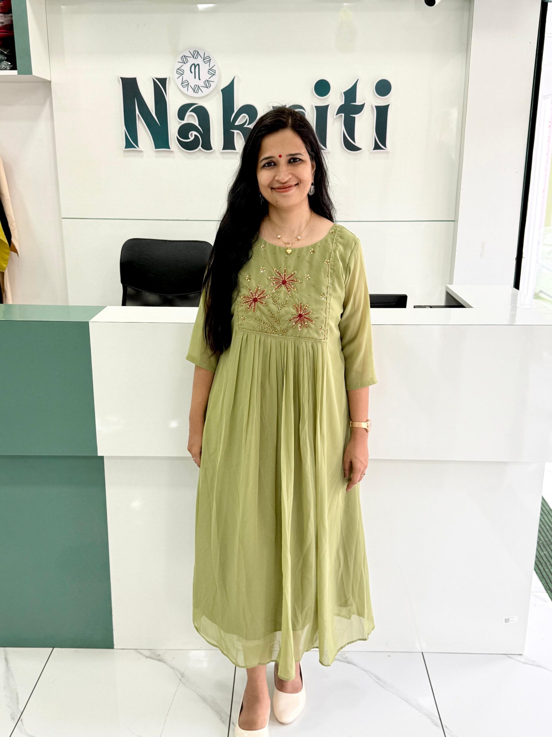 Georgette designer kurti