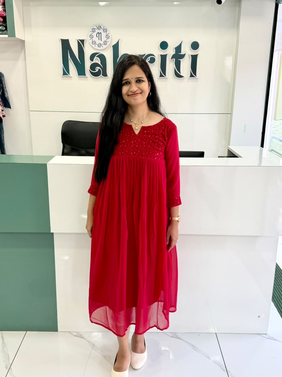 Georgette designer kurti