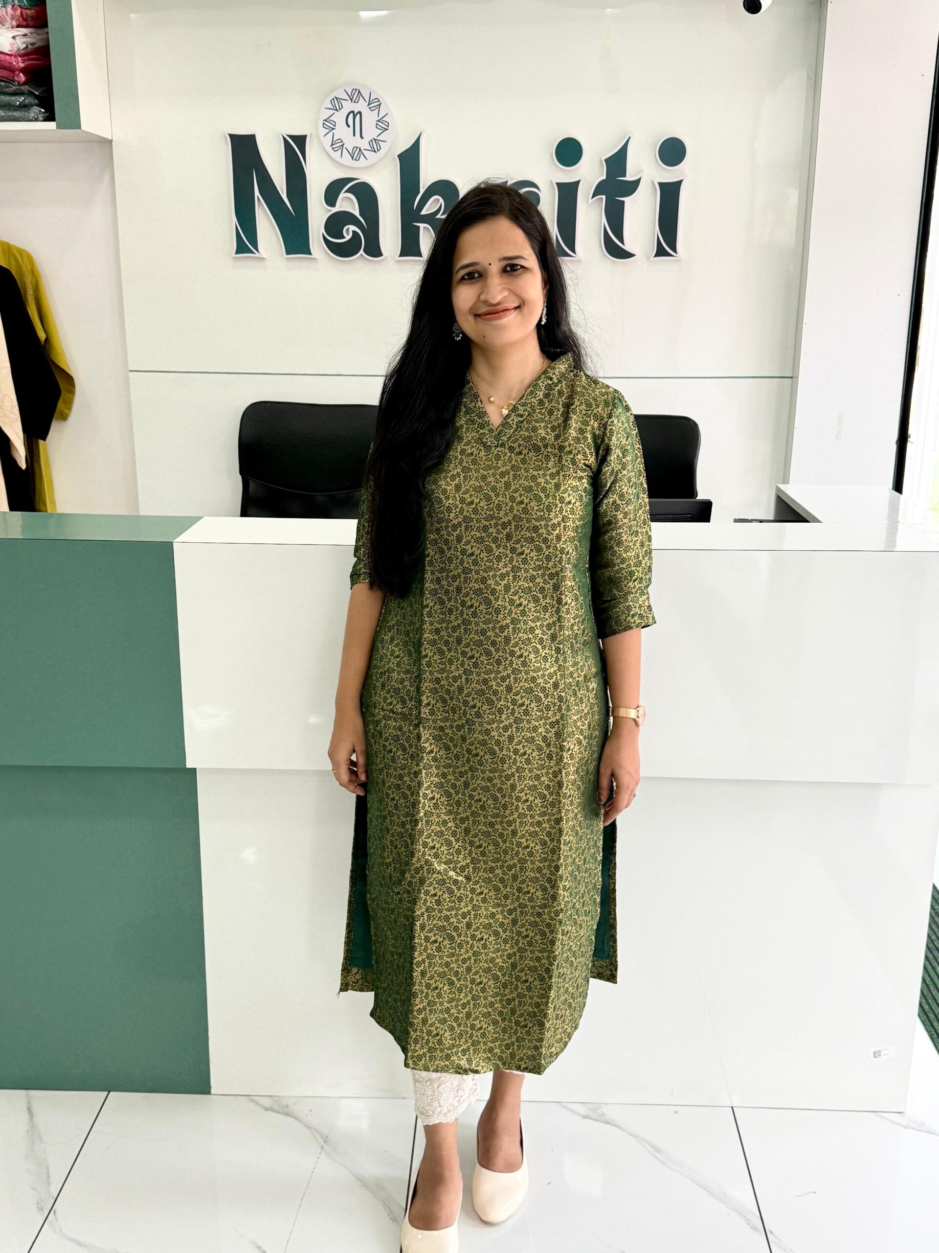 Brocade silk kurti with lining