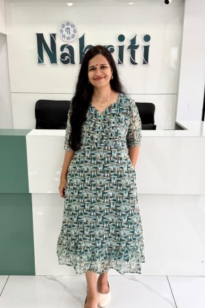 Printed georgette frock